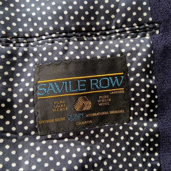 Vintage Union Made Thomas Jeffery Savile Row Pure Wool Blazer - Picture 11 of 16